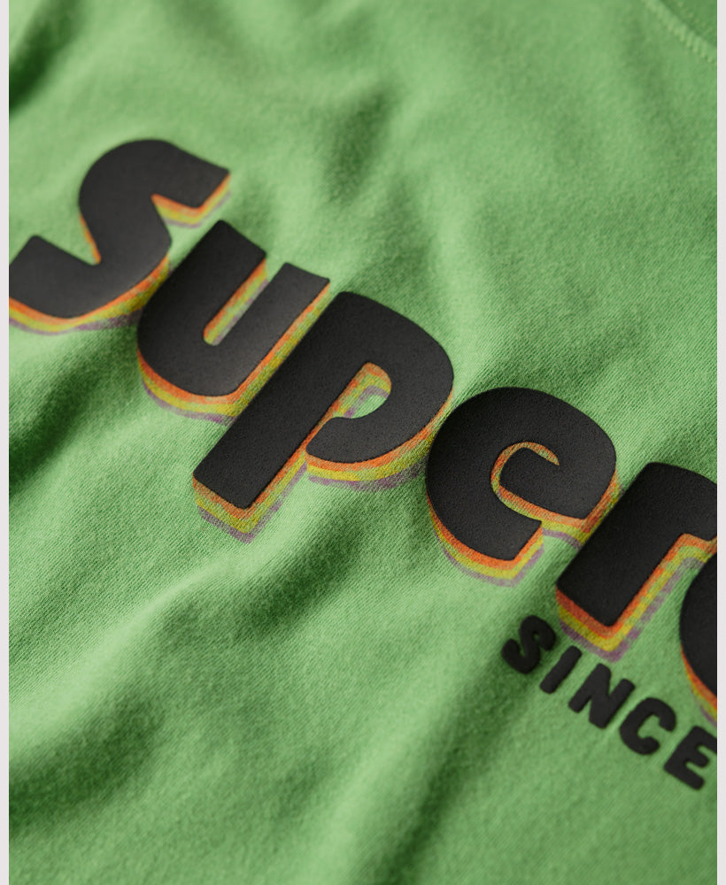 Terrain Logo Print Relaxed Fit T-Shirt - Soft Green
