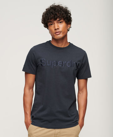 Tonal Embroidered Logo T-Shirt - Eclipse Navy