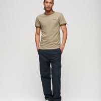 Essential Logo Ringer T-Shirt - Tan Brown Fleck Marl/Buck Tan Marl