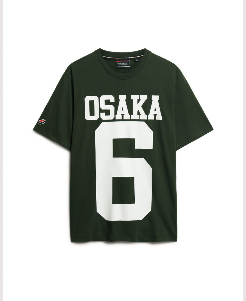 Osaka Logo Loose T-Shirt - Academy Dark Green