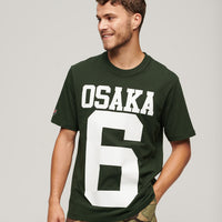Osaka Logo Loose T-Shirt - Academy Dark Green