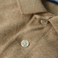 Classic Pique Polo Shirt - Tan Brown Fleck Marl