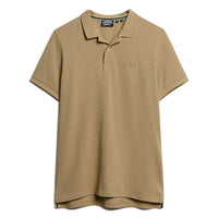 Classic Pique Polo Shirt - Tan Brown Fleck Marl