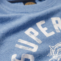 Athletic College T-Shirt - Thrift Blue Marl