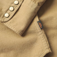 Western Long Sleeve Cord Shirt - Elmwood Brown