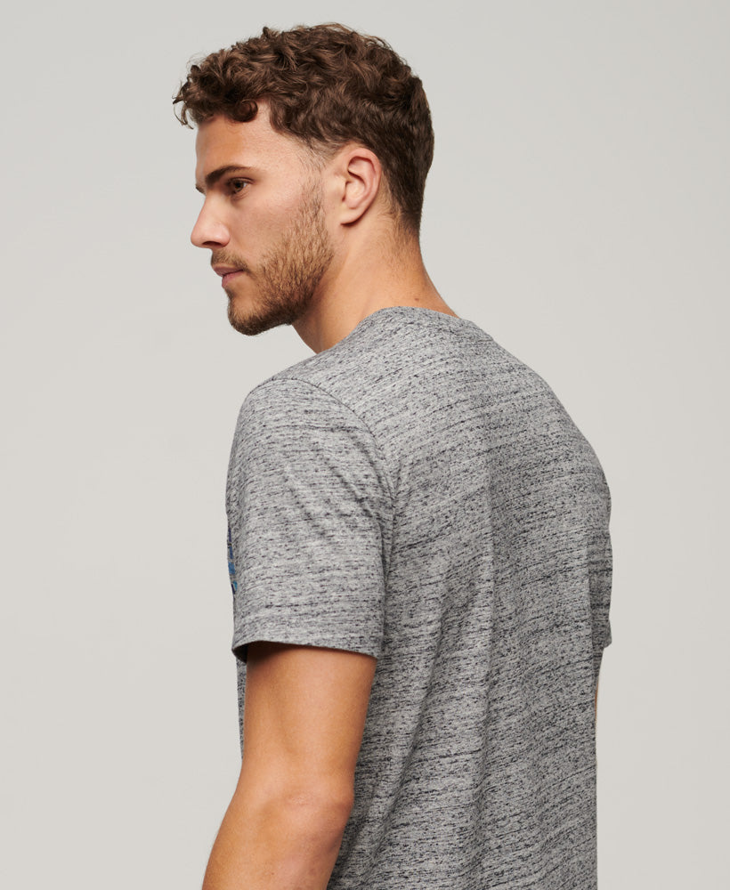 Terrain Striped Logo T-Shirt - Flint Grey Grit