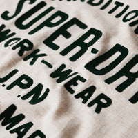 Athletic Script Graphic T-Shirt - Oat Cream Marl