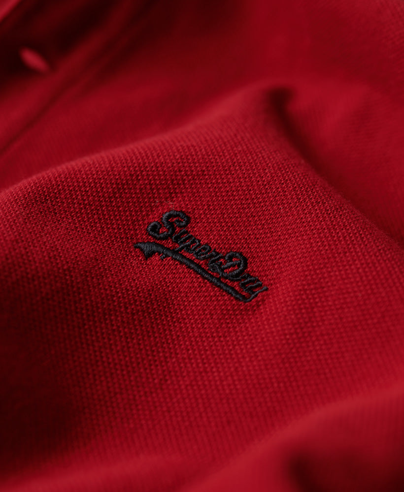 Tipped Short Sleeve Polo Shirt - Red/Navy