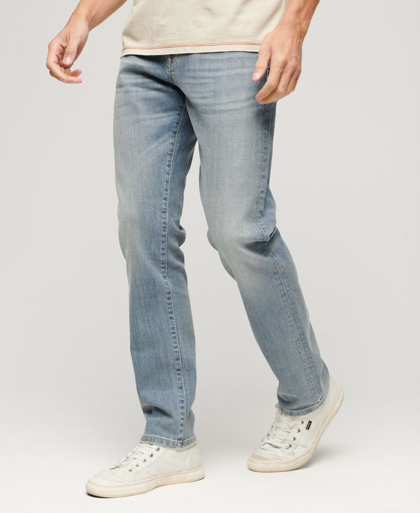 Organic Cotton Slim Straight Jeans - Hamilton Green Cast Dirty