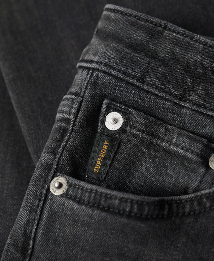 Organic Cotton Vintage Mid Rise Skinny Jeans - Walcott Black Stone
