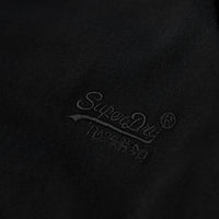 Organic Cotton Vintage Logo Embroidered Top - Black