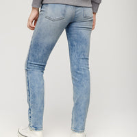 Organic Cotton Mid Rise Slim Jeans - Canyon Blue