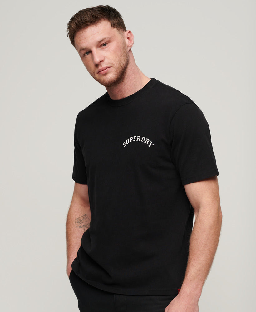 Tattoo Graphic Loose Fit T-Shirt - Washed Black