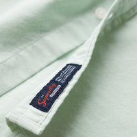 Organic Cotton Long Sleeve Oxford Shirt - Light Green