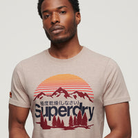 Great Outdoors Graphic T-Shirt - Lavin Beige Marl
