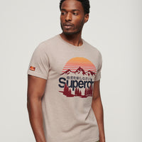 Great Outdoors Graphic T-Shirt - Lavin Beige Marl