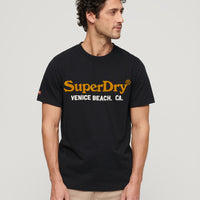 Venue Duo Logo T Shirt - Nero Black Marl