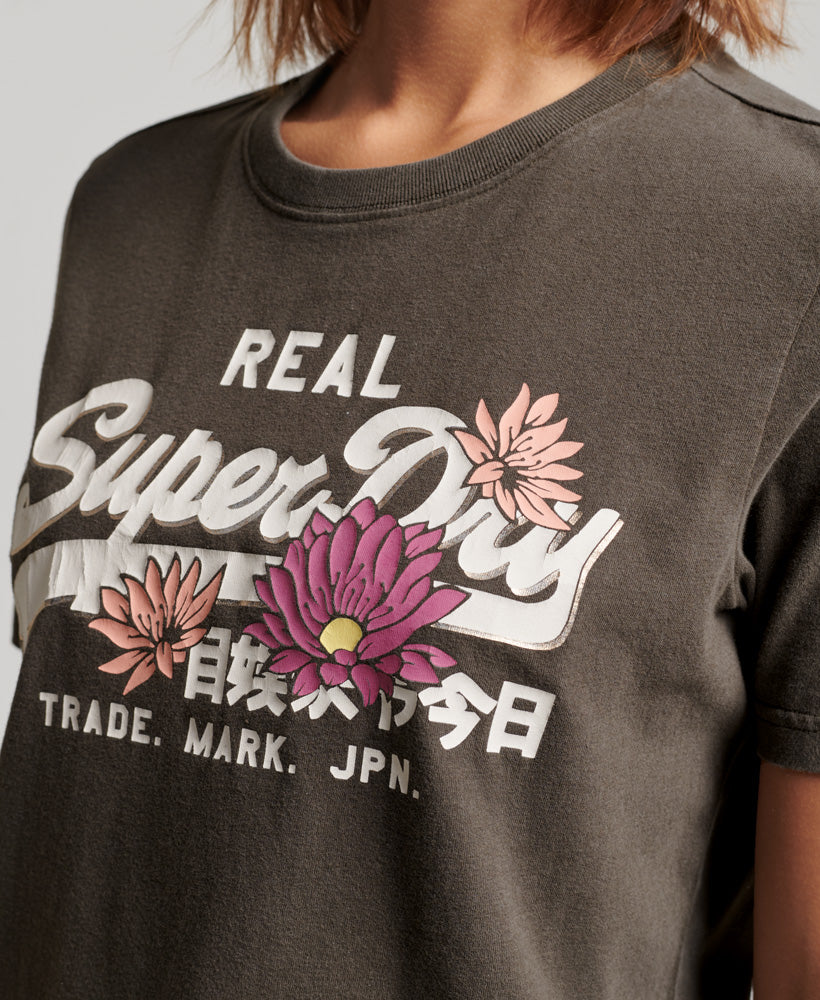 Vintage Logo Narrative T-Shirt - Black