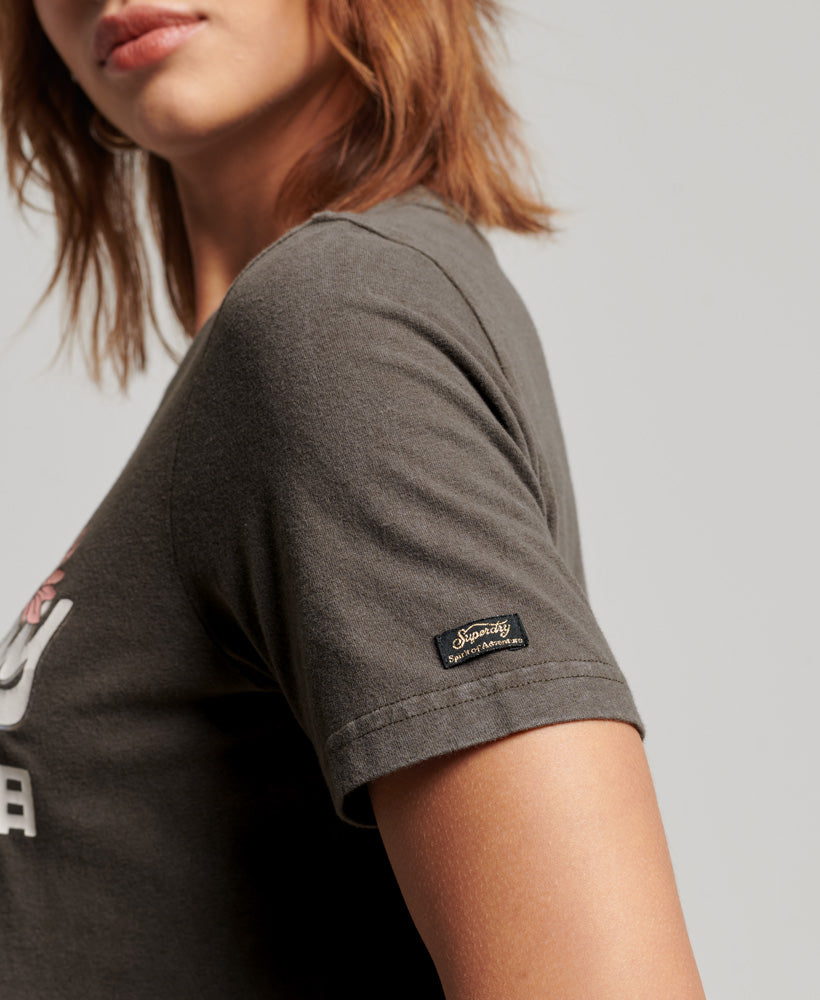 Vintage Logo Narrative T-Shirt - Black
