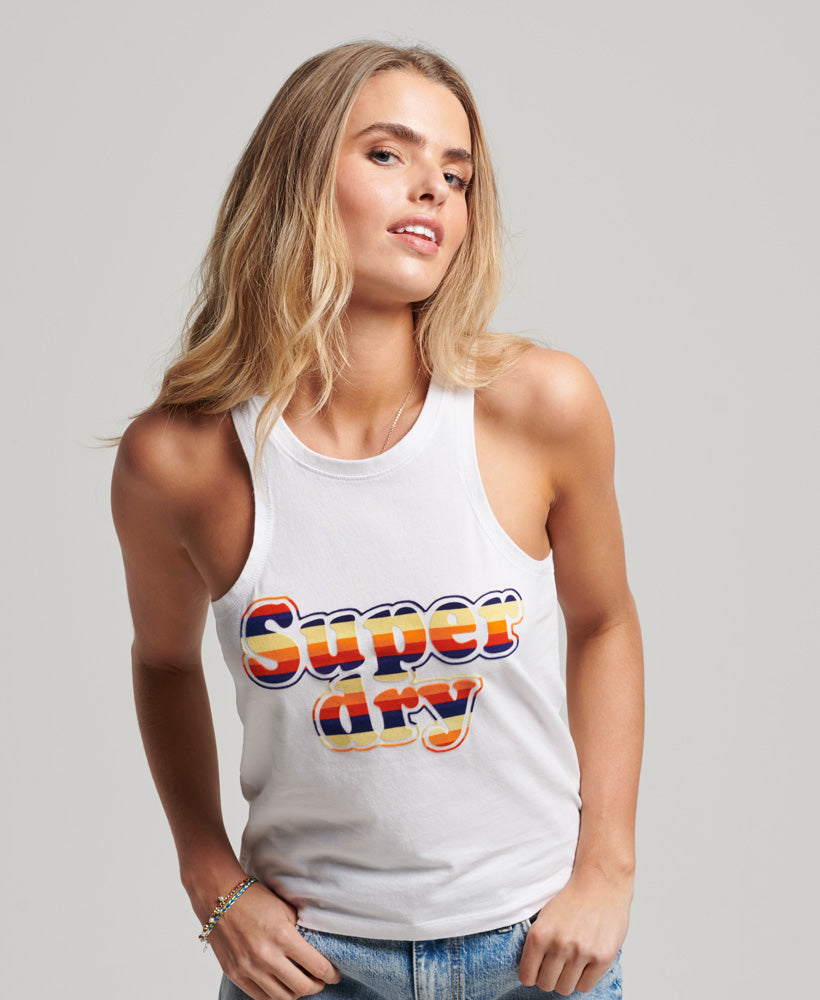 Vintage Cooper Classic Vest Top - White
