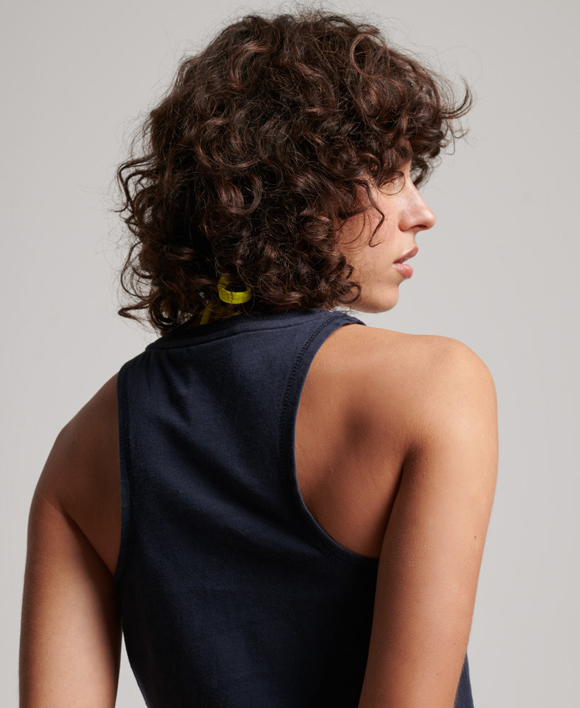 Vintage Cooper Classic Vest Top - Navy