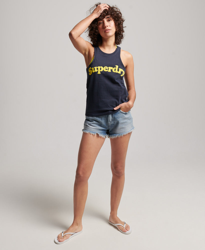 Vintage Cooper Classic Vest Top - Navy