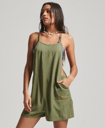 Woven Playsuit - Green